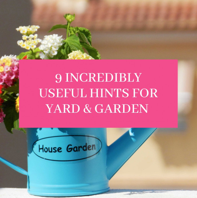 9 Incredibly Useful Hints for Yard & Garden